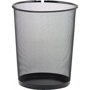 Odpadkový koš Koš drátěný na odpadky černý, výška 28 cm
