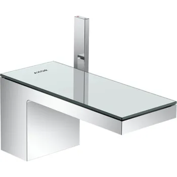 Vodovodní baterie AXOR MyEdition páková umyvadlová baterie 70 s odtokovou soupravou Push-Open, chrom/zrcadlové sklo, 47010000