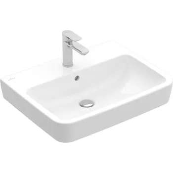 Umyvadlo Villeroy & Boch O.novo - Umyvadlo 550x460 mm, s přepadem, broušené, alpská bílá 4A41MG01