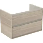 Ideal Standard Connect Air - Skříňka pod umyvadlo 800 mm, 2 zásuvky, světlé dřevo E0819UK