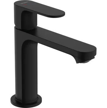 Vodovodní baterie Hansgrohe Rebris S - Páková umyvadlová baterie 110 CoolStart bez odtokové soupravy, matná černá 72520670