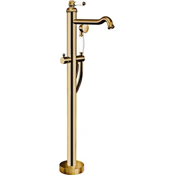 Vodovodní baterie Alpi London - Vanová baterie volně stojící, kartáčovaný bronz LO41804BR