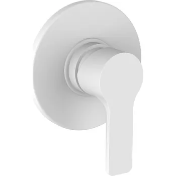 Vodovodní baterie Teorema Goodlife - Sprchová baterie pod omítku - komplet, matná bílá 86000DD