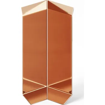 soklová lišta VNITŘNÍ ROH PRO PODLAHOVÉ LIŠTY F MĚDĚNÝ LESK 6cm