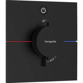 Vodovodní baterie Hansgrohe ShowerSelect Comfort E Termostat pod omítku pro 1 spotřebič, matná černá 15571670