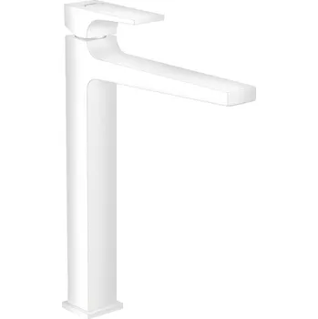 Vodovodní baterie Hansgrohe Metropol Baterie 260 s plnou pákou, pro umyvadlové mísy, s odtokovou soupravou Push-Open, matná bílá 32512700