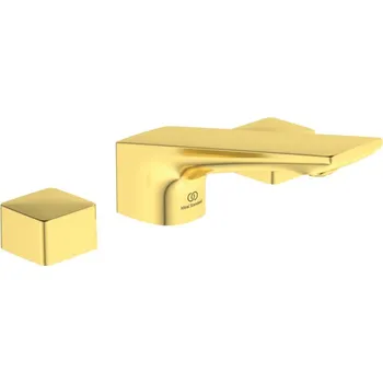 Vodovodní baterie Ideal Standard Conca - Umyvadlová 3-otvorová baterie s odtokovou garniturou, kartáčovaná zlatá BC759A2