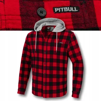 Pánská košile Pitbull pánská košile casual Woodson s dlouhým rukávem regular bavlna velikost XXL