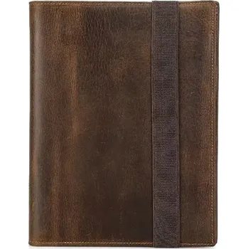 Diář Contacts® Kožený notes - obal B5 na Ipad 11" Varen Hnědý - Model Pouze obal