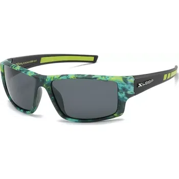 X-LOOP pánské polarizační sluneční brýle CAMO Zelené