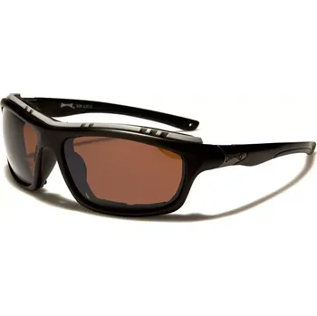 CHOPPERS Pánské Biker obdélníkové Sluneční brýle Hnědé