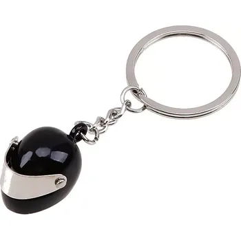 Přívěsek na klíče Moto Helma Černá