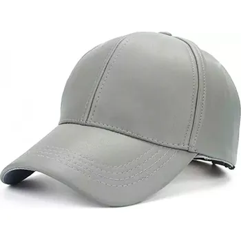 Kšiltovka Dámská kožená kšiltovka Šedá