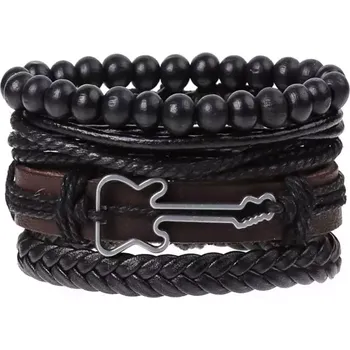 Náramek Sada čtyř pánských náramků Etno Kytara