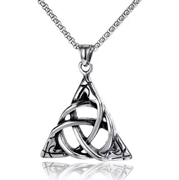 Přívěsek Přívěsek z chirurgické oceli Vikingský uzel Trikvetr - Model BEZ ŘETÍZKU (pouze přívěsek)