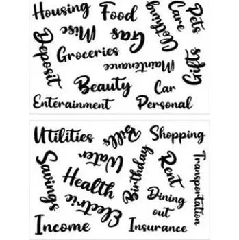 Diář Dekorační nálepky - 2 listy