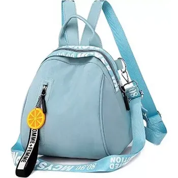 Městský batoh Dámský MINI crossbody batůžek s popruhem Home Modrý - Model Bez přívěšku