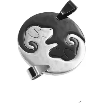 Přívěsek Ocelové přívěsky puzzle Pejsek a Fenka - Pejsci