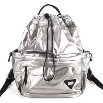 Městský batoh Himawari lesklý stahovací batoh MimaWay Šedý 12L