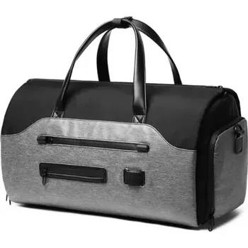 Cestovní taška Ozuko sportovní cestovní taška a batoh 2v1 Spend Šedá 45 l