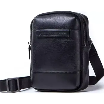 Ledvinka Contacts® pánská kožená taška i ledvinka Cavero Černé