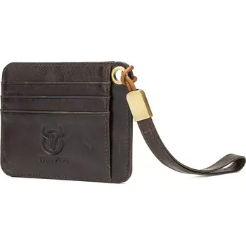 Bullcaptain kožené pouzdro na doklady s poutkem Hnědé