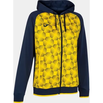 Dámské oblečení Dámská mikina JOMA Supernova III Zip-Up Hoodie Navy Yellow M