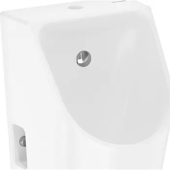 Hansgrohe EluPura Original S - Pisoár s horním přívodem vody a spodním/zadním odtokem, bez okraje, SmartClean, bílá 61175450