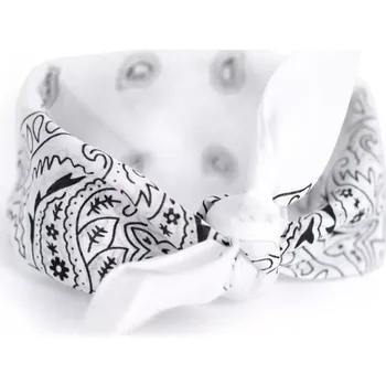 Šátek Bavlněný šátek Bandana 55 cm x 55 cm Bílý