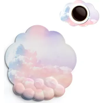 Podložka pod myš Huado ergonomická podložka pod myš Mráček 2v1 Růžový soumrak