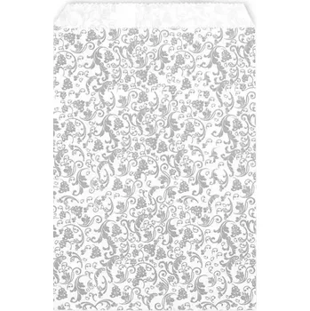 Dárková taška Papírový dárkový balící sáček 15x23 cm - Barva Šedá