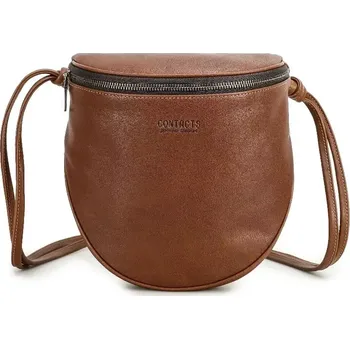 Kabelka Contacts® dámská kožená kabelka Blanche Hnědá