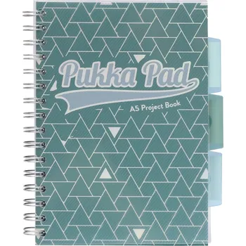 Blok Pukka Pad projektový blok Glee A5, papír 80g,100 listů, zelený, linkovaný