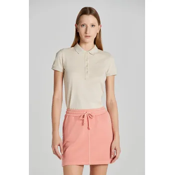 Dámská košile POLOKOŠILE GANT CONTRAST COLLAR SS PIQUE POLO SOFT OAT