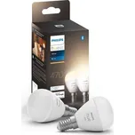 Philips Hue White 8719514356771 LED žárovka E14 5,7W/470lm P45 kapka 2700K bluetooth 2-set