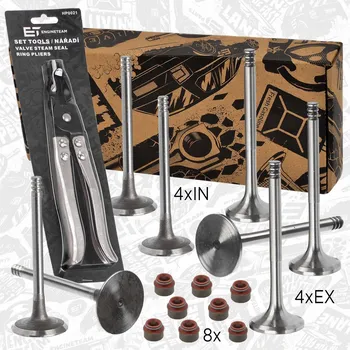 Motor automobilu Sada ventilů, sací/výfukový ventil ET ENGINETEAM VS0005VR1