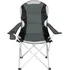 kempingová židle tectake 401297 4 kempingové židle polstrované šedé
