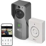 Emos H4031 GoSmart Domovní bezdrátový videozvonek, šedá, Wi-Fi