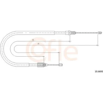 Autodíl Tažné lanko, parkovací brzda COFLE 10.6693