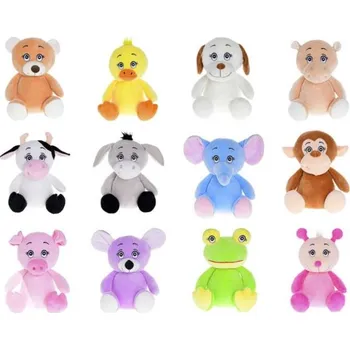 plyšák Zvířátko plyšové 25cm sedící 12 druhů