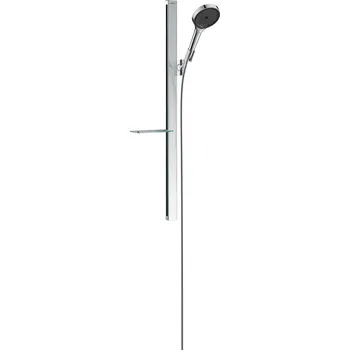 Sprchový set Hansgrohe Rainfinity sprchová sada 130 3jet s tyčí 90 cm a poličkou na mýdlo, chrom 27671000