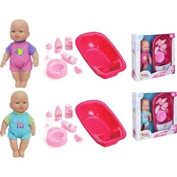 Miminko čurající s vaničkou 31 cm