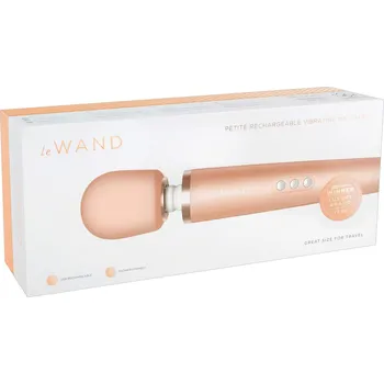 Vibrátor Le Wand Petite - exkluzivní masážní vibrátor (růžová-zlatá)