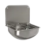 Sanela - Nerezová závěsná výlevka se zadní stěnou a mřížkou