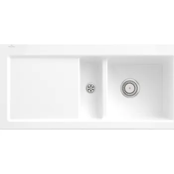 Umyvadlo Villeroy & Boch Subway 60 - Keramický vestavný dřez 1000x510 mm, alpská bílá CeramicPlus 671201R1