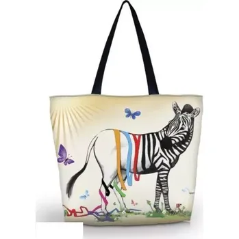 Plážová taška Huado nákupní a plážová taška - Zebra Fun