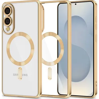 Náhradní kryt pro mobilní telefon Kryt Tech-Protect Magflex Magsafe Samsung Galaxy S25 Edge Shiny Gold