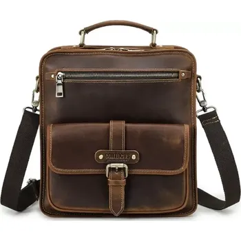 Contacts® pánská kožená taška přes rameno Walburge 12L