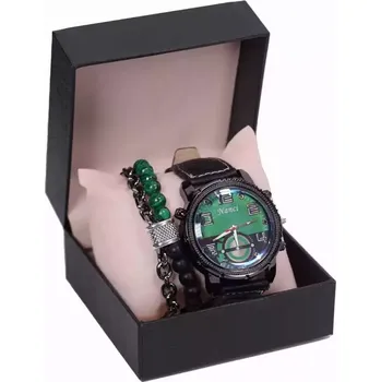 Hodinky Dárková sada Pánské hodinky + dvouřadý náramek Vicente