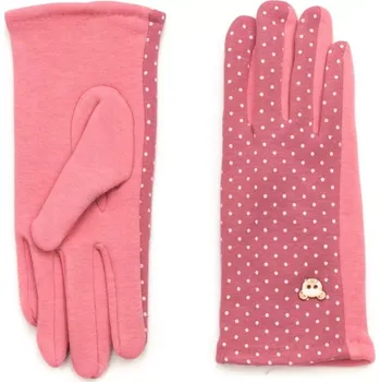 Rukavice ArtOfPolo dívčí rukavice s medvídkem Růžové